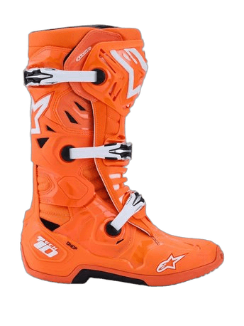 Alpinestars Boot Vented Tech 10 Fluo Orange/White, 42